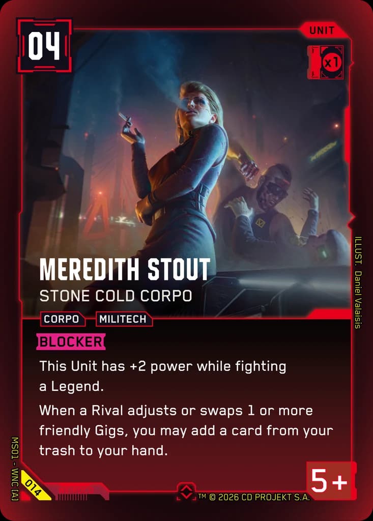 Meredith Stout — Stone Cold Corpoのカード画像