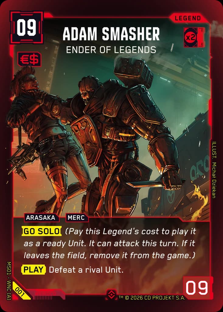Adam Smasher — Ender of Legendsのカード画像