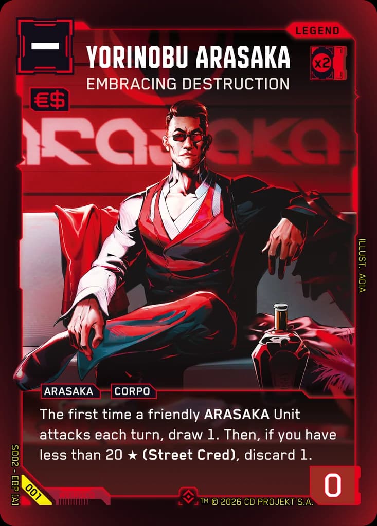 Yorinobu Arasaka — Embracing Destruction。赤のRAMは2