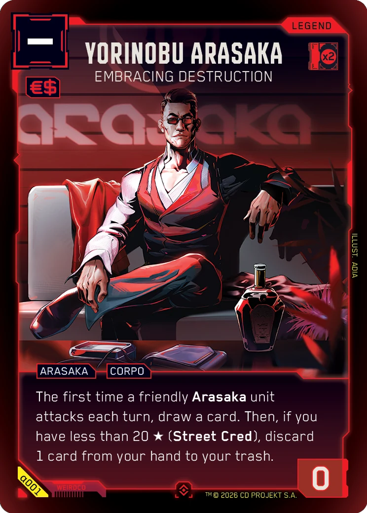 Yorinobu Arasaka card art