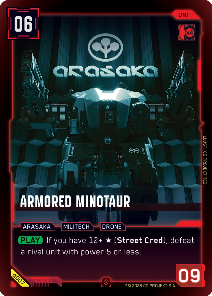 Armored Minotaur card art