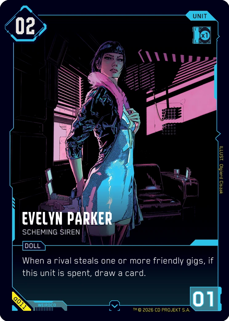 Evelyn Parker card art