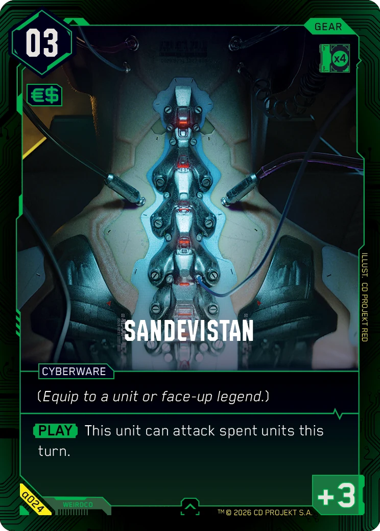 Sandevistan card art