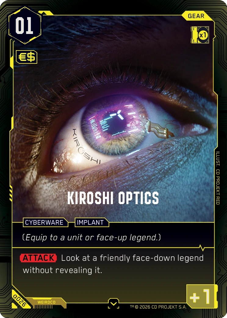 Kiroshi Optics card art