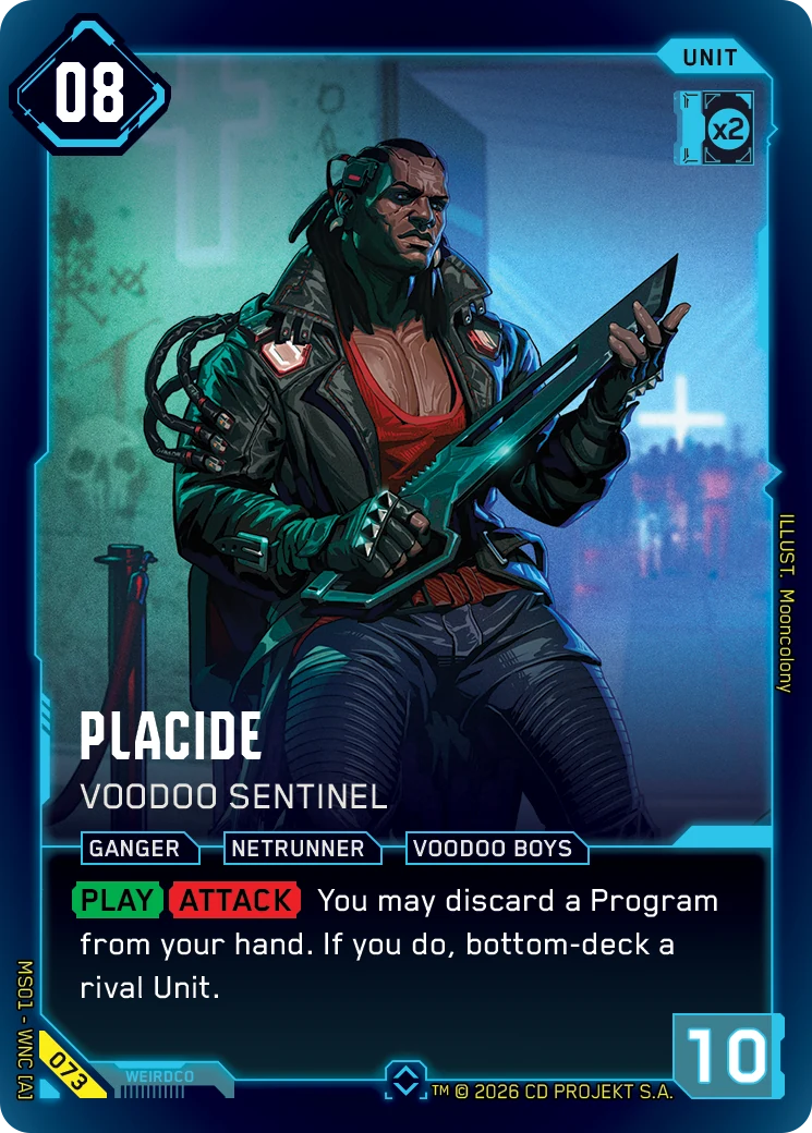 Placide card art
