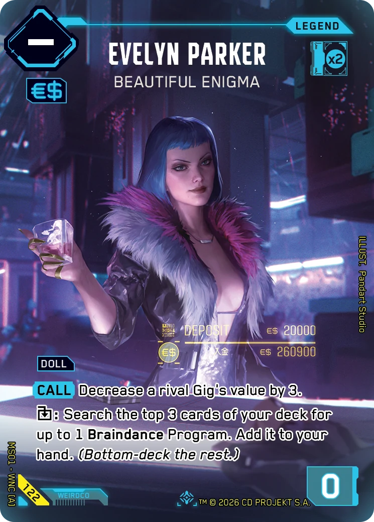 Evelyn Parker card art