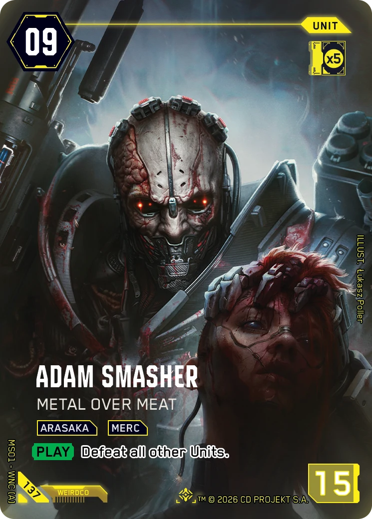 Adam Smasher card art